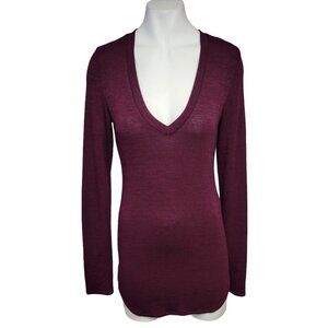 Aritzia Wilfred Free Open Back Tunic  Long Sleeve Top